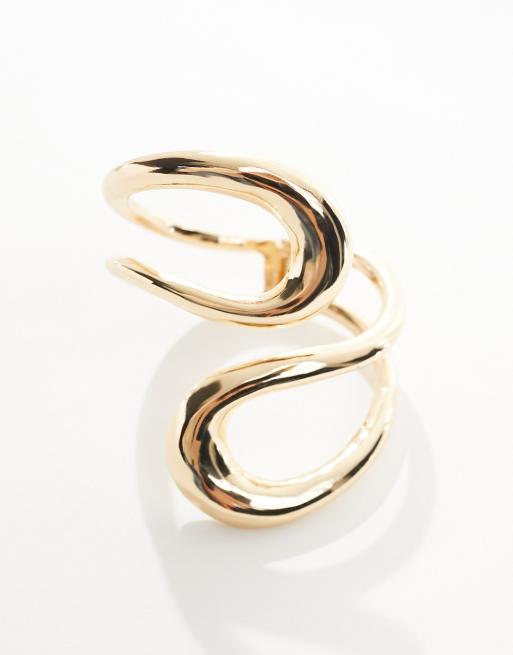 ASOS DESIGN - Guldfarvet armring med åbent design, 4 af 4