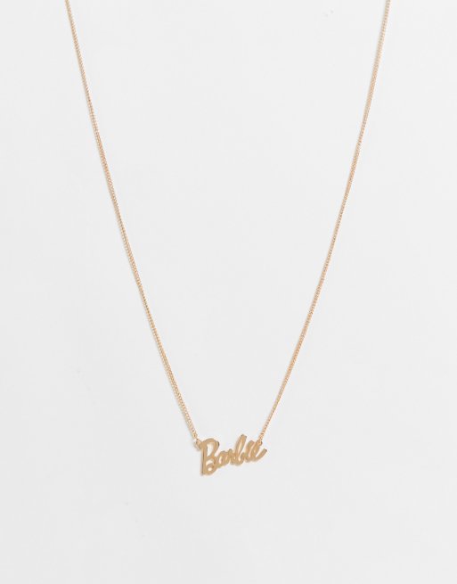 ASOS DESIGN - Guldfarvet Barbie-halskæde