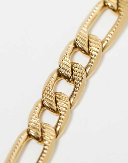ASOS DESIGN - Guldfarvet halskæde i vandtæt rustfrit stål , 2 af 4