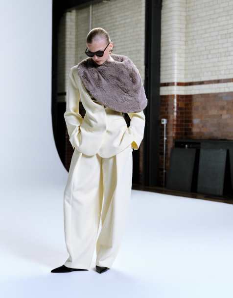 ASOS DESIGN - Gule afslappede barrel-bukser - view 1