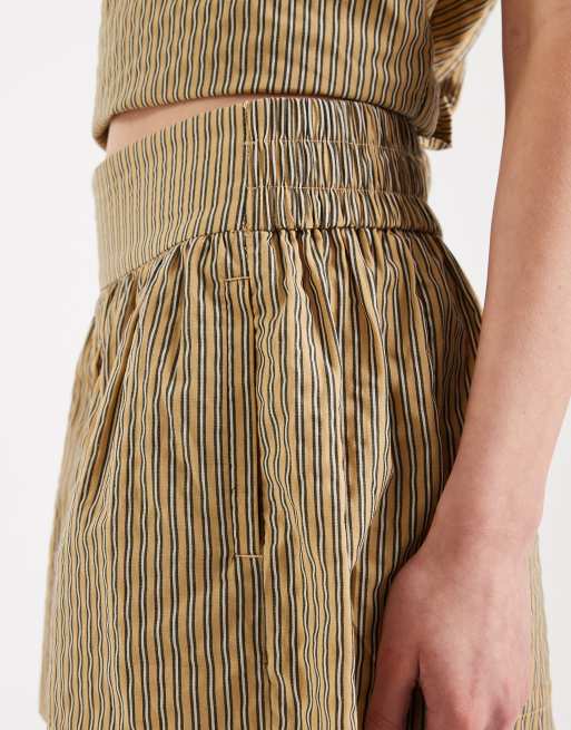 ASOS DESIGN – Gulrandiga shorts med resårmidja, 5 av 5