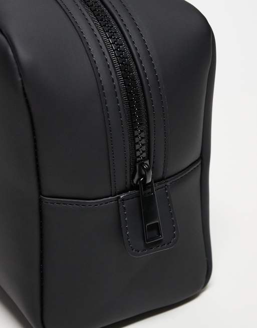 ASOS DESIGN - Gummieret toilettaske i sort, 2 af 4