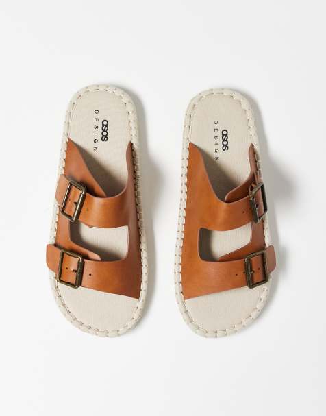 ASOS DESIGN - Gyldenbrune espadrille-sandaler med to remme - view 1