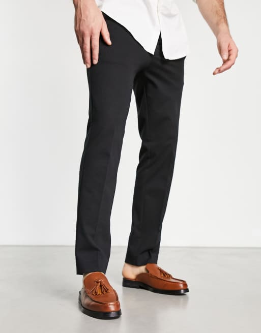ASOS DESIGN - Gyldenbrune loafers uden hælkappe med kvaster i imiteret læder, 4 af 4