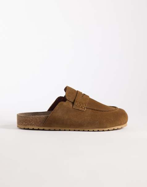 ASOS DESIGN - Gyldenbrune penny-loafers i ruskind - view 1