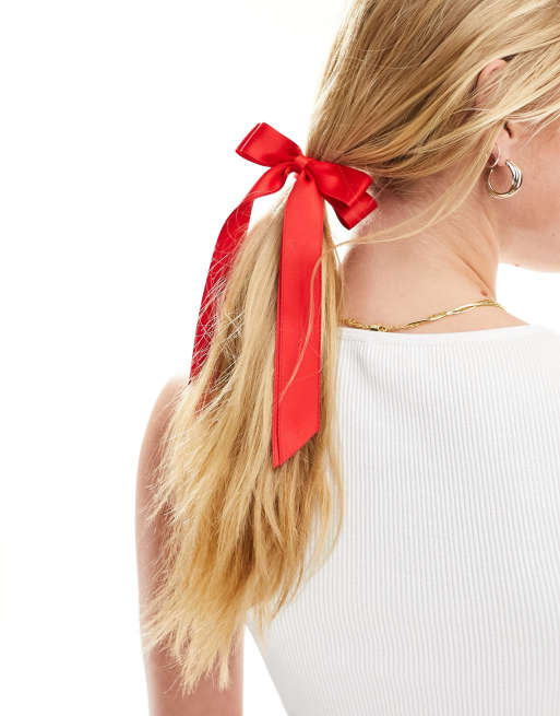 ASOS DESIGN – Haarband in Rot mit Schleifendetail, 4 von 4