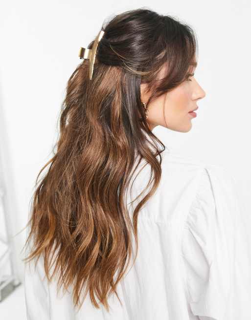 ASOS DESIGN – Haarklammer in schlichtem Stabdesign in Gold, 2 von 4