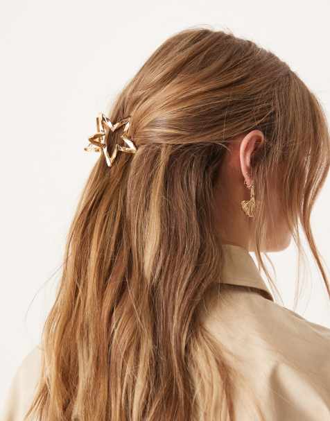 ASOS DESIGN - Haarklem met sterontwerp in goud - view 1