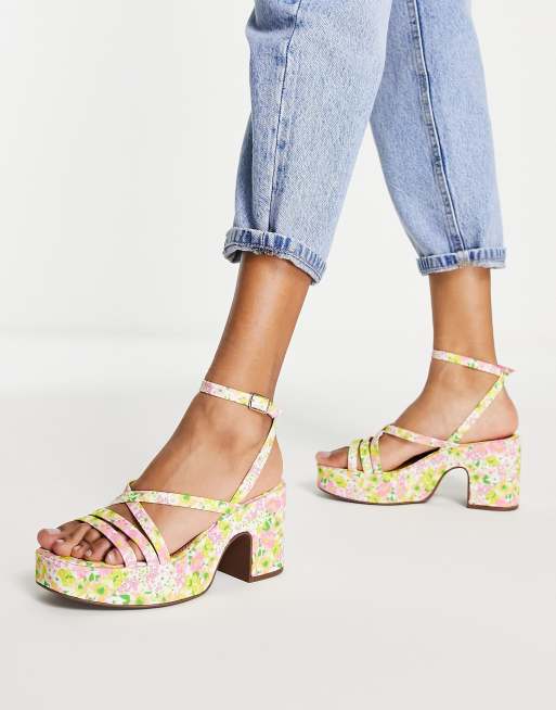 Asos store floral sandals