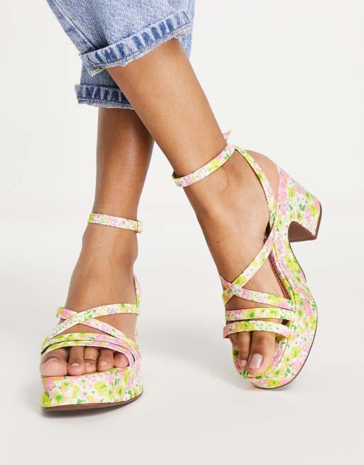 Asos floral hot sale sandals