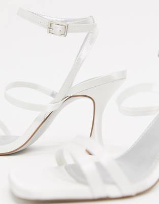 ivory heeled sandals