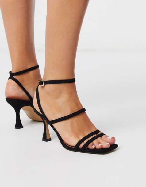 ASOS DESIGN - Hailee - Sandales à talons mi-hauts - Noir