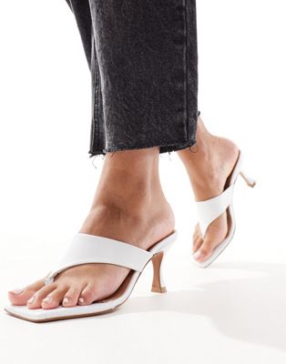  Hailey premium leather toe thong mid sandals 