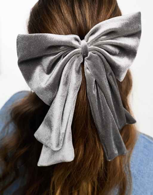 Silver on sale hair ribbon