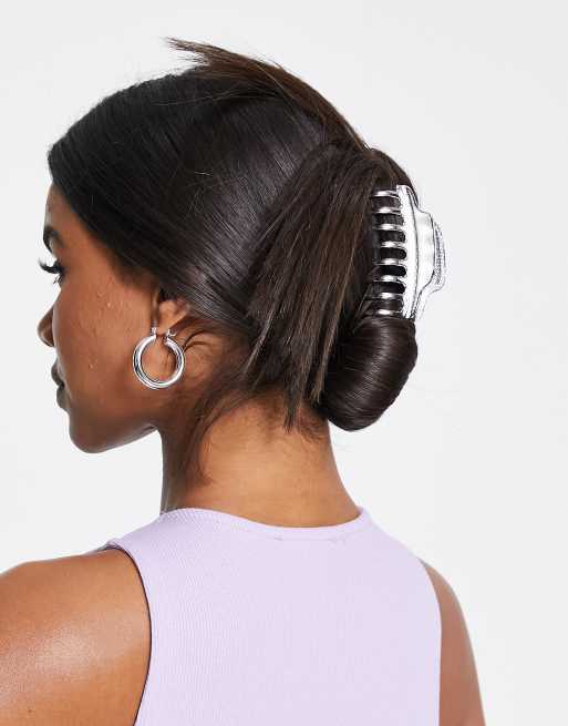 ASOS DESIGN hair clip claw in black