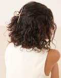 [ASOS DESIGN] ASOS DESIGN hair claw with snake design in gold tone No Size Gold