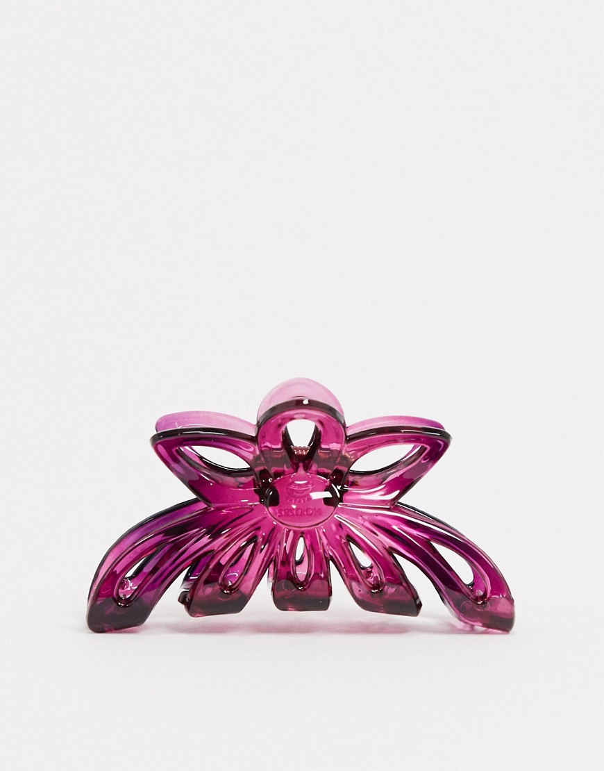 ASOS DESIGN hair clip in pink sunflower design