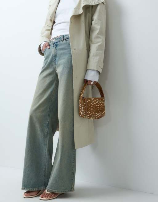 ASOS DESIGN hair on leather  grab bag in deer print, 4 of 5