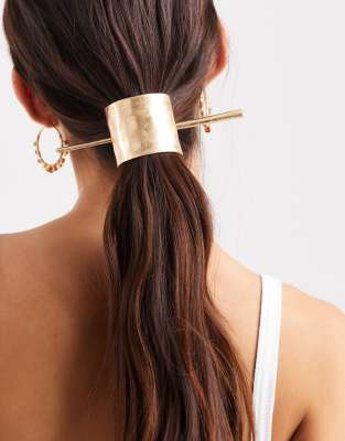 Asos Design Hair Pin In Gold