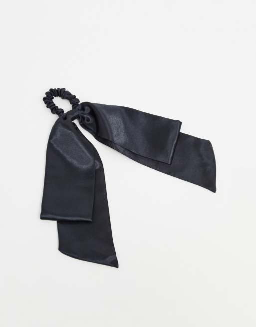 Black Satin Scarf