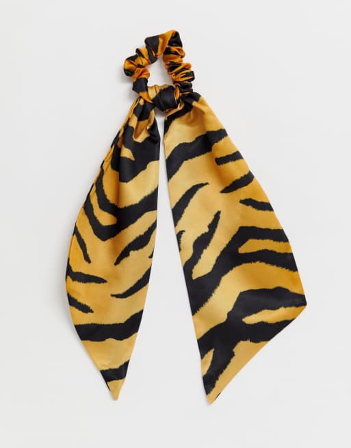 Tiger print cheap hair scarf