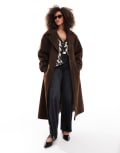 [ASOS DESIGN] ASOS DESIGN half and half formal coat in mushroom brown L Mushroom brown