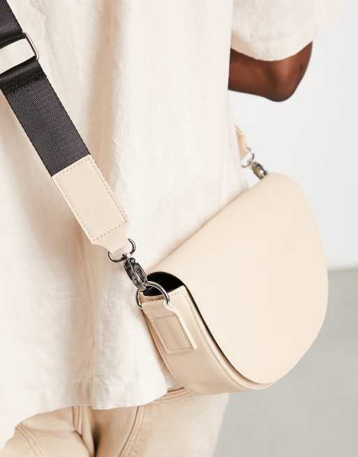 ASOS DESIGN cross body bag with buckle detailing and detachable