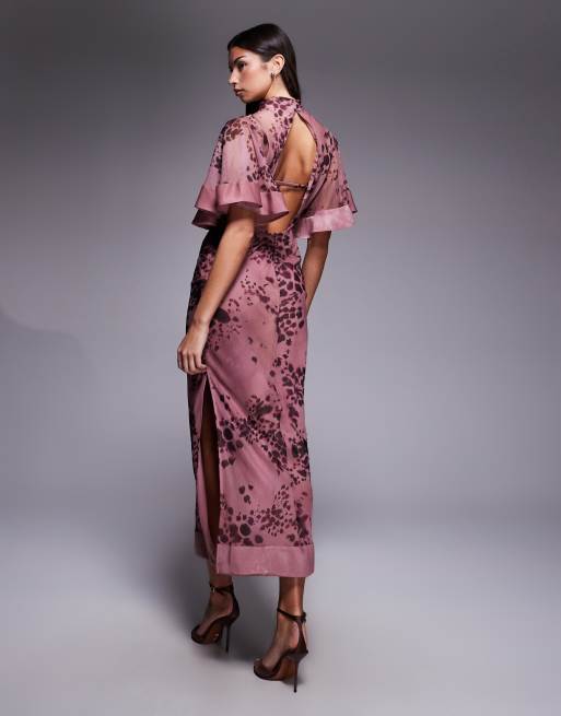 animal print pink dress Make My Day Hot Pink Leopard Babydoll Dress