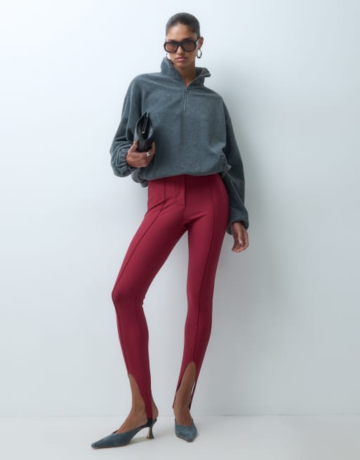 ASOS DESIGN half zip cropped polar fleece in grey, 2 of 4