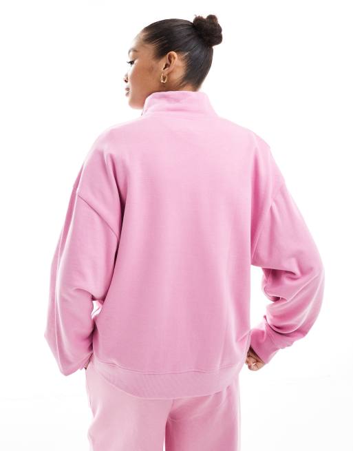 Asos pink sweatshirt deals