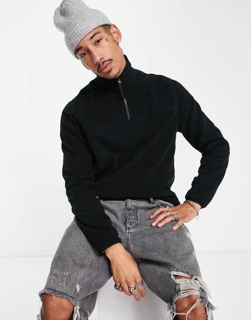 Half zip sweatshirt on sale asos