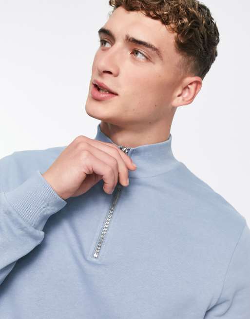 Half zip 2025 sweatshirt asos