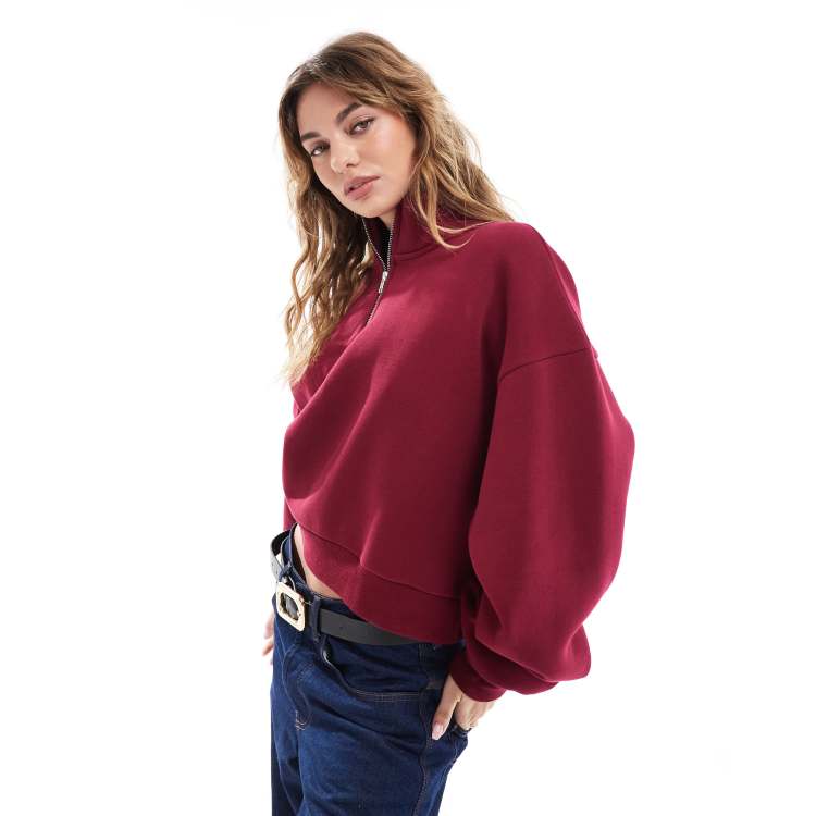 トップス everyone exclusive sweatshirt BURGUNDY Women's Burgundy Fourth Studio Relaxed Oversized Sweatshirt