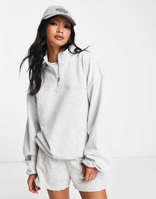 Asos half best sale zip sweatshirt