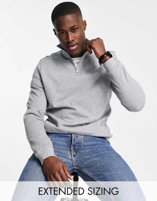 Asos half store zip sweatshirt