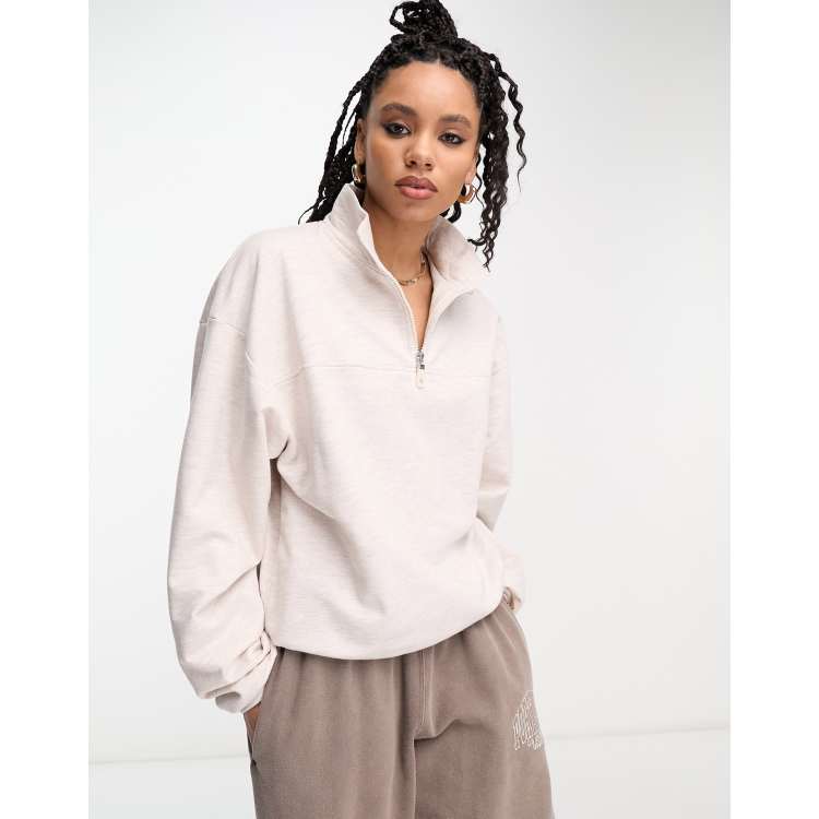 Half zip 2025 jumper womens asos