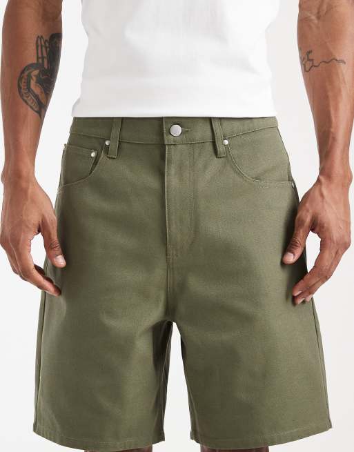 ASOS DESIGN - Halflange jort in kaki, 5 van 5