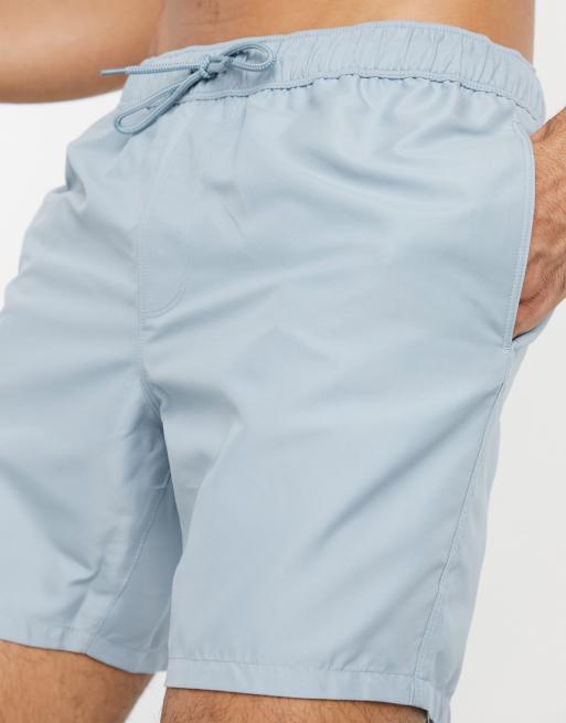 ASOS DESIGN - Halflange zwemshort in blauw, 3 van 4
