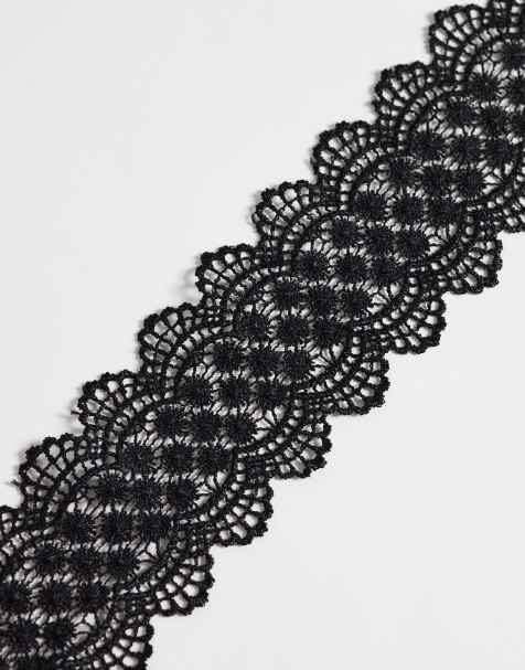 ASOS DESIGN Halloween bred choker-halskæde i sort blonde - view 1