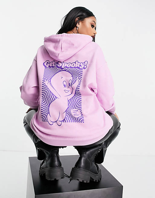 Hoodies & Sweatshirts Halloween Casper oversized hoodie in bright purple 
