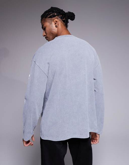 ASOS DESIGN Halloween heavyweight oversized long sleeve T