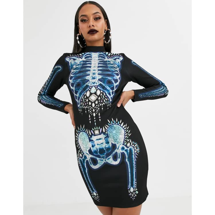 asos skeleton dress