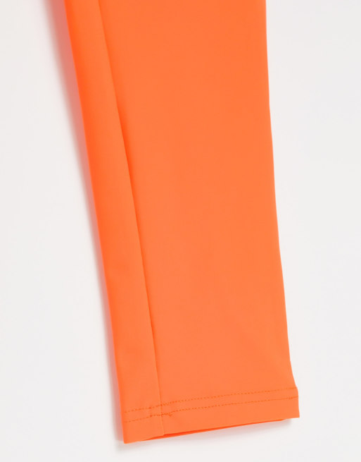  ASOS DESIGN - Halloween - Legging à taille haute - Orange mat satiné, 3 de 4