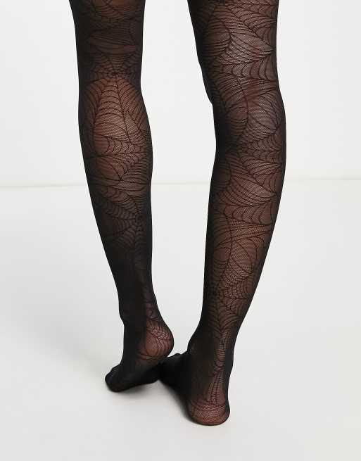 ASOS DESIGN – Halloween – Rajstopy kabaretki z motywem pajęczyny, 4 z 4