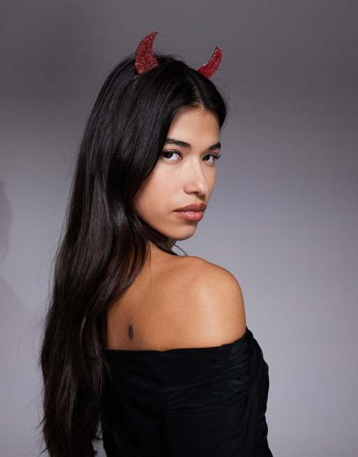 ASOS DESIGN - Halloween - Serre-tête avec corne de diable - Rouge, 3 de 3