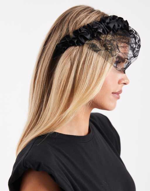 ASOS DESIGN - Halloween - Serre-tête avec détail voile orné de dentelle, 3 de 4