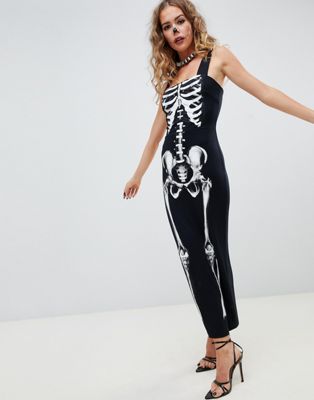 Halloween skeleton square maxi dress | ASOS