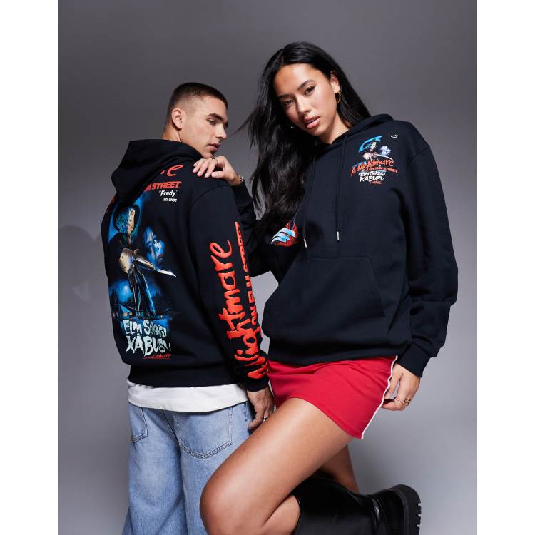 ASOS DESIGN Halloween unisex oversized hoodie with Nightmare
