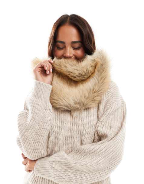 ASOS DESIGN - Halsedisse i imiteret pels - view 1