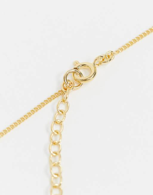 ASOS DESIGN - Halskæde i 14 kt. guldbelagt sterlingsølv med korsvedhæng, 4 af 4